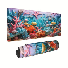 Sea World Gaming Mouse Pad Non Slip Rubber Base for Gamers Office and Home