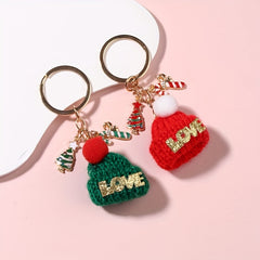Candy Christmas Tree Cap Key Rings For Girls Keychain