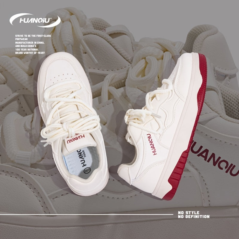 Women's Lace-up Low Skate Shoes Platform Sneakers