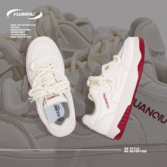 Women's Lace-up Low Skate Shoes Platform Sneakers