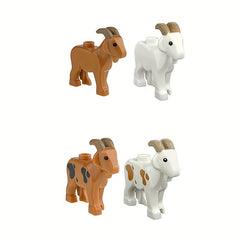 Wild Fun Goat MOC Desktop Ornament Building Block Set