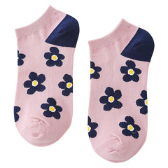 6 Pairs Women's Ankle Socks Cotton Low Cut Boat Short Socks