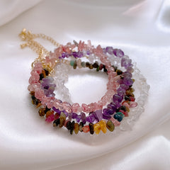 Natural Irregular Crystal Stone Bracelet for Gifting Loved Ones