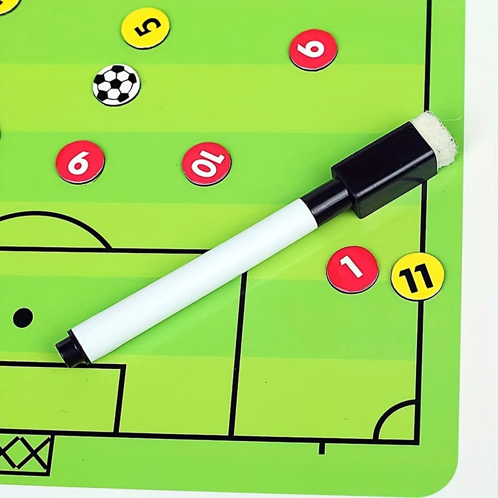 Portable Soccer Coaching Board with Magnetic Strategy Kit
