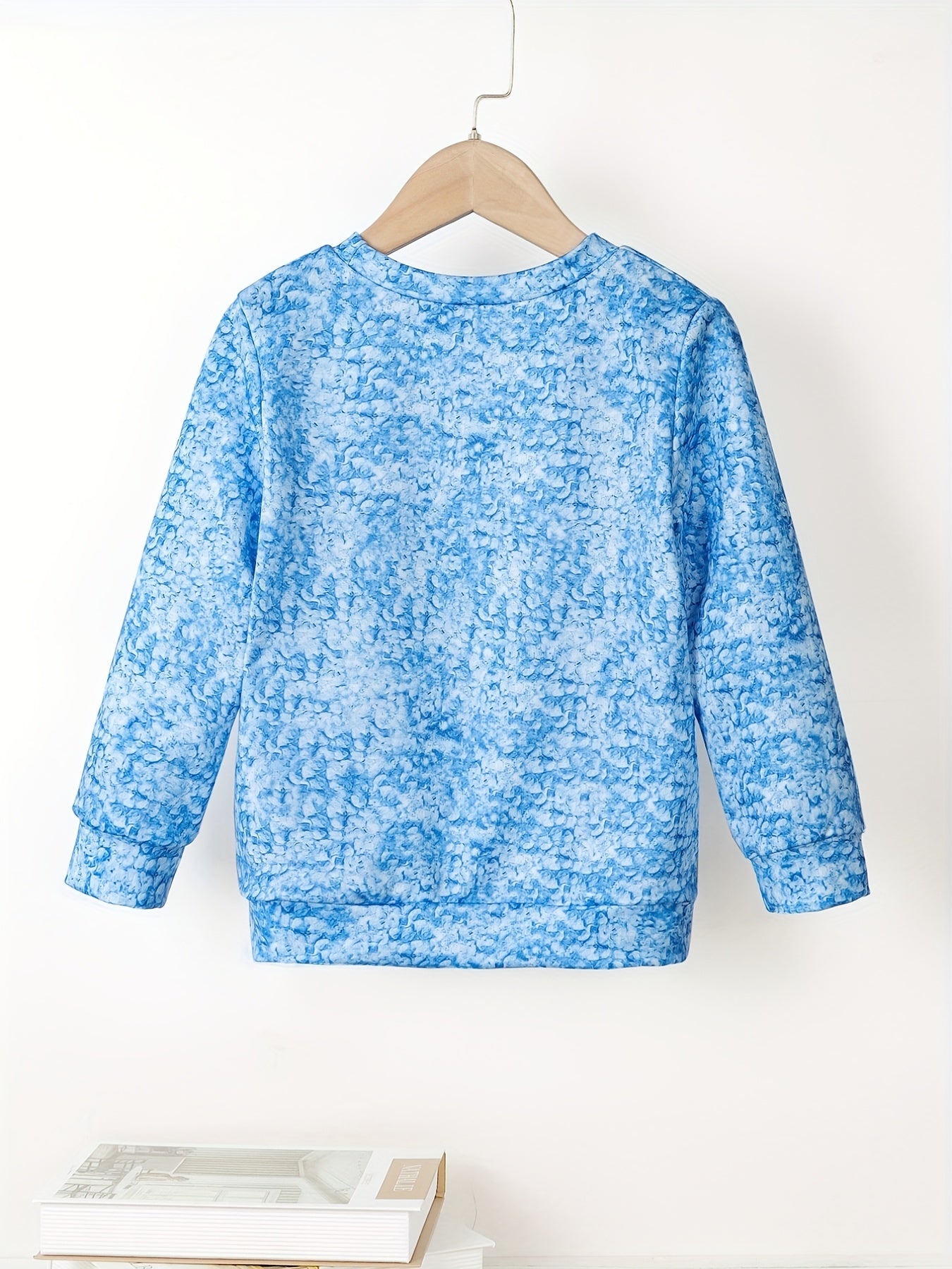 Kitten Tie Dye Sweatshirt for Girls Long Sleeve Top