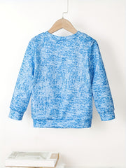 Kitten Tie Dye Sweatshirt for Girls Long Sleeve Top