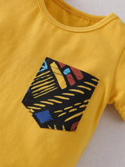 Boy's Stylish Plaid Shorts & T-shirt Set - Baby Summer Outfit