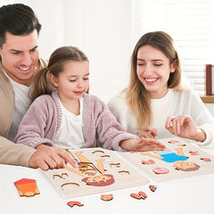 Wooden Human Body Puzzle Toy Educational Gift for Kids