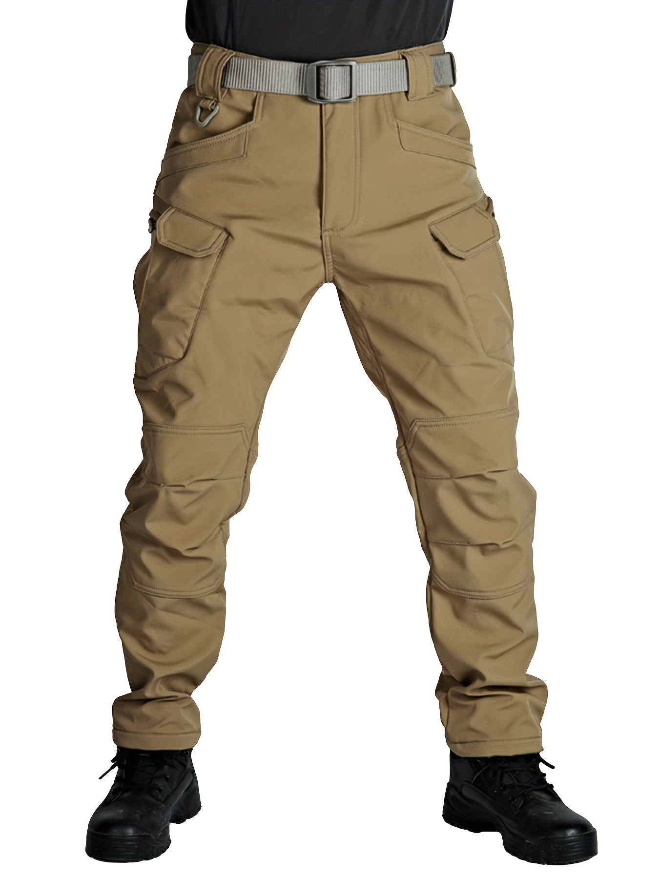 Men's Fleece Cargo Pants for Hiking Climbing