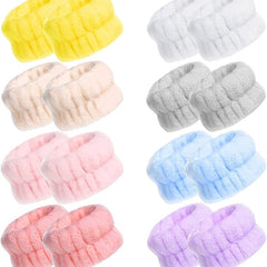 Soft Flannel Face Wash Wristbands - Breathable Spa Gear