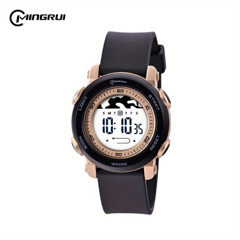30m Waterproof Metal Quartz Green Kids Watch Boys Wrist Watch