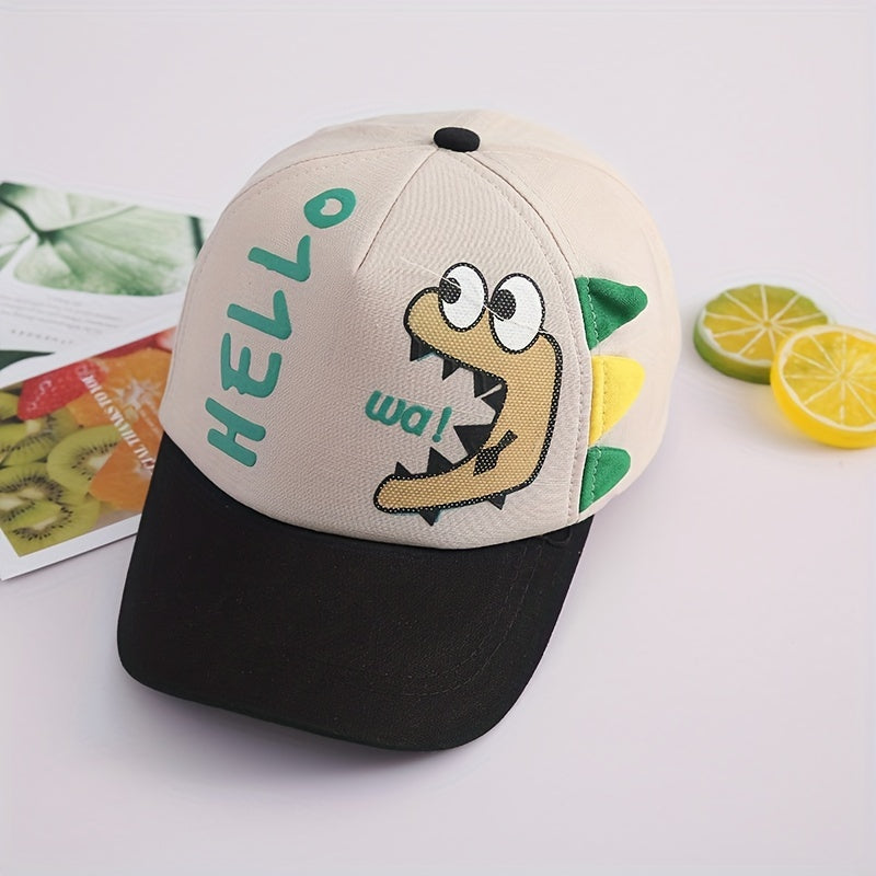Kids Dinosaur Graphic Sun Protection Baseball Cap