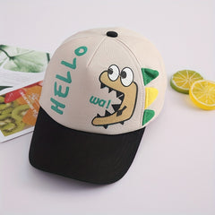Kids Dinosaur Graphic Sun Protection Baseball Cap