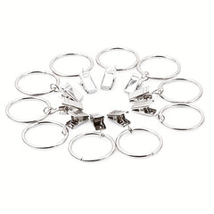 10pcs DIY Curtain Clip Set Shower Curtain Hook Roller Ball Hook