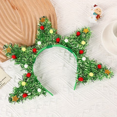 Sequins Christmas Tree Headband Women Girls Hair Accessories