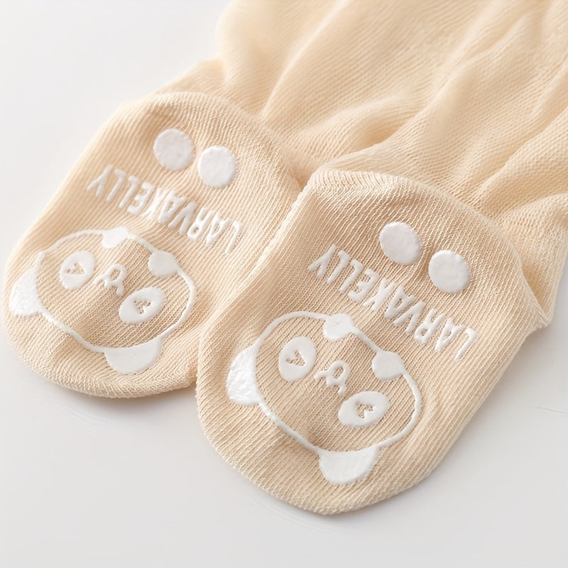 6 Pairs Kids Over the Knee Long Socks Anti-Mosquito Thin Mesh Breathable