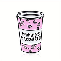 Cartoon Milk Tea and Coffee Cup Brooch Pin for Backpacks Clothing and Hats