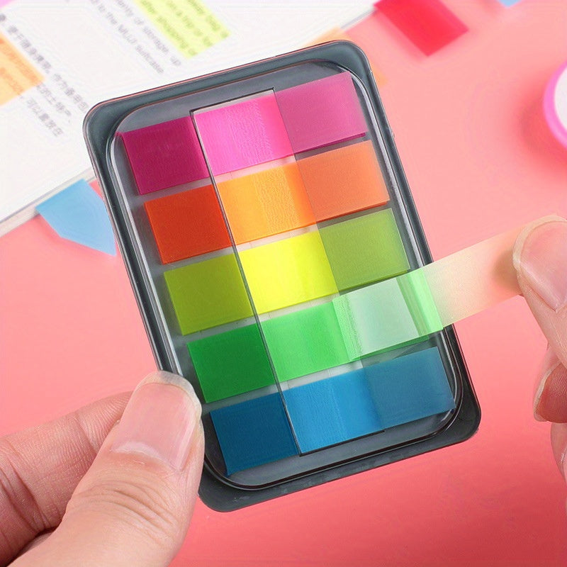 100 Waterproof Colored Sticky Notes Self Adhesive Pads for Planner Home Office
