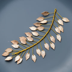 Golden Leaf Wedding Headband for Bridesmaid