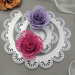 1pc Spiral Flower Metal Cutting Dies for Scrapbooking DIY Cards Craft Decor