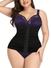 Casual Shapewear Women's Plus Solid Adjustable Tummy Control