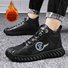 Men's Lace up Sneakers Boots Comfortable and Breathable