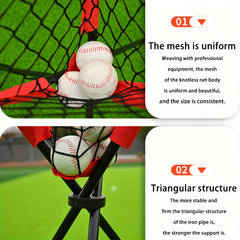Ball Basket For Tennis Baseball Ball Rack Softball Tennis Ball Pocket Net Bag