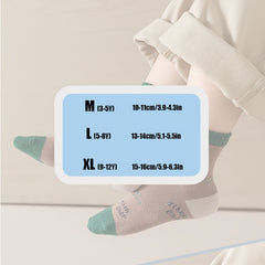 Boy's Vintage Colour Block Crew Socks - Comfy Knitted Socks for Kids