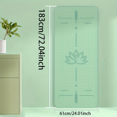 TPE Soft Non-slip Yoga Mat Widen Thicken Double Layer Pilates Mat