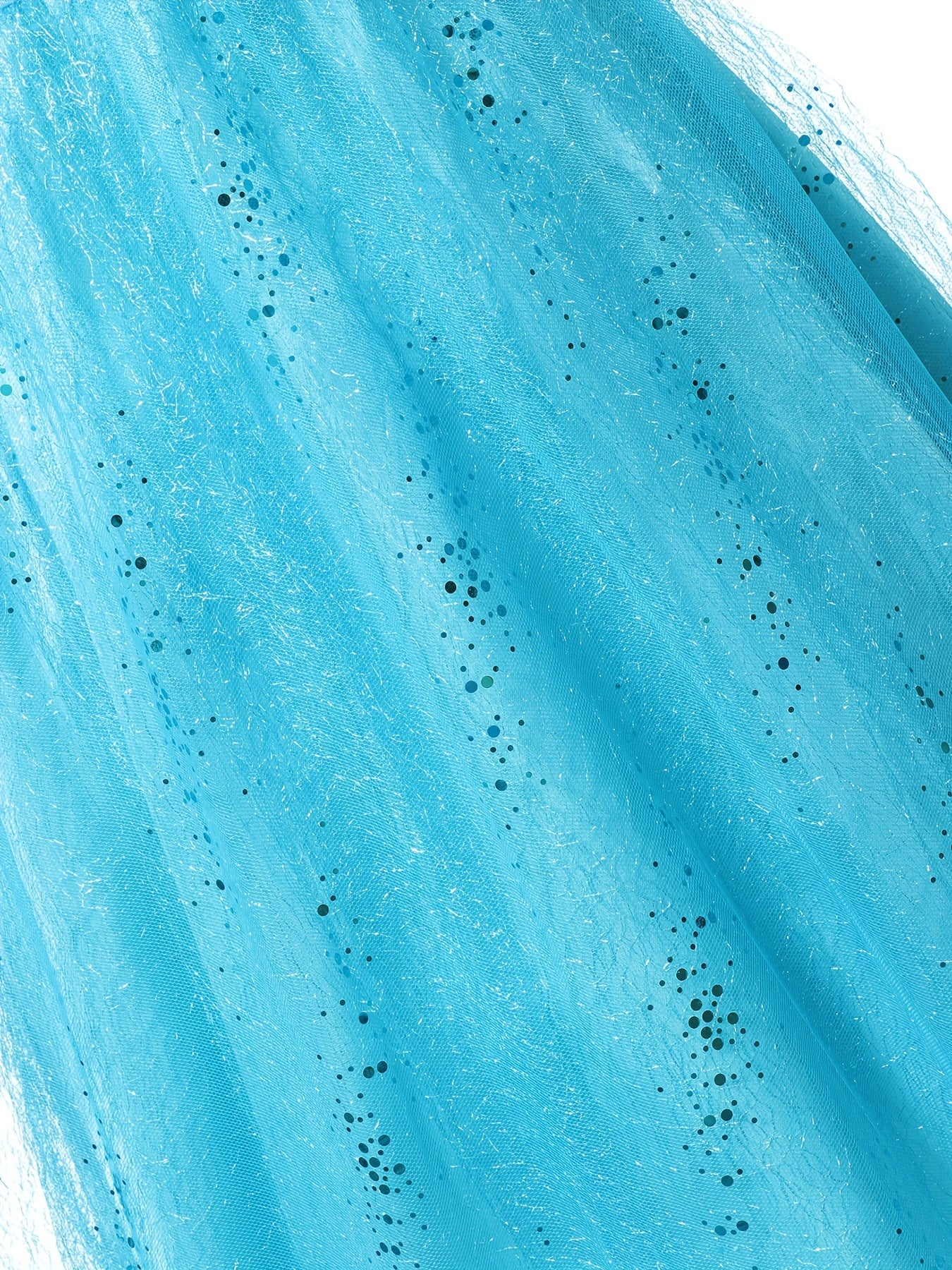 Girls Princess Dress Snow Rhinestones Pattern Movie Costume Dress