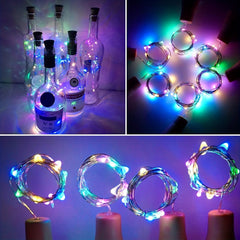 5pcs Wine Bottle Lights Cork 30 LED Colorful Fairy String Lights