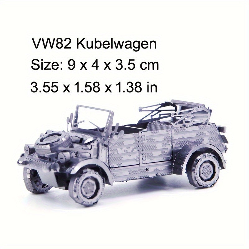 3D Metal Puzzle Model DIY Educational Off-road Vehicle Bucket Car