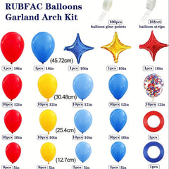 120pcs Matte Latex Balloons Sequin Balloons Carnival Circus Set
