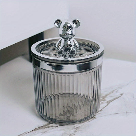 Cute Bear Cotton Pad Holder for Storage