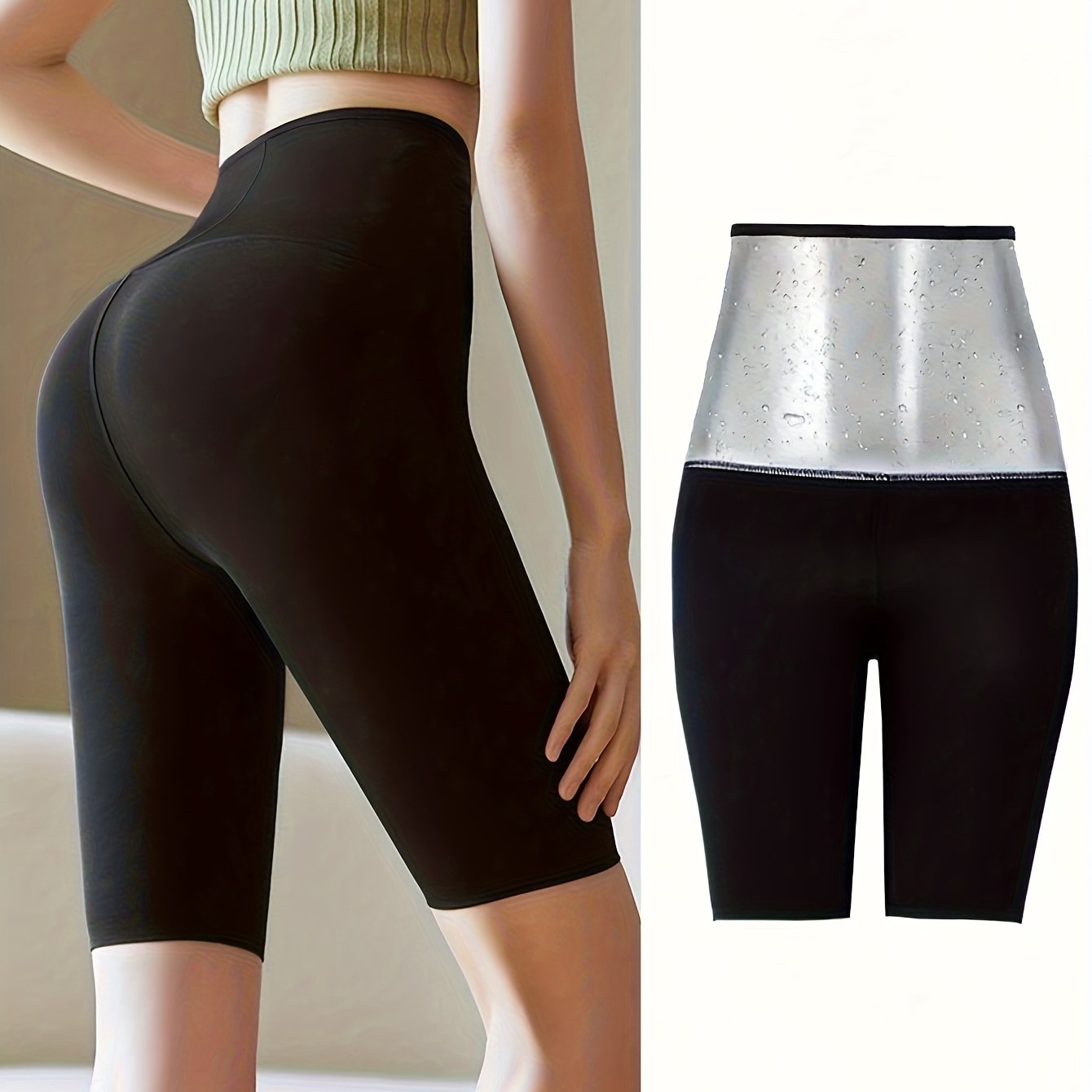 High Waist Sauna Sweat Sports Short Slim Fit Body Shape Women's Activewear