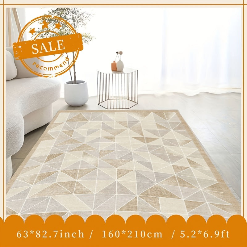 Large Modern Geometric Area Rugs Soft Washable Carpet for Living Rooms Bedrooms