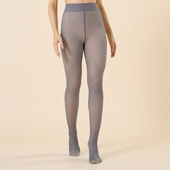 Plush Lined Tights High Waist Thermal Leggings Women Stockings