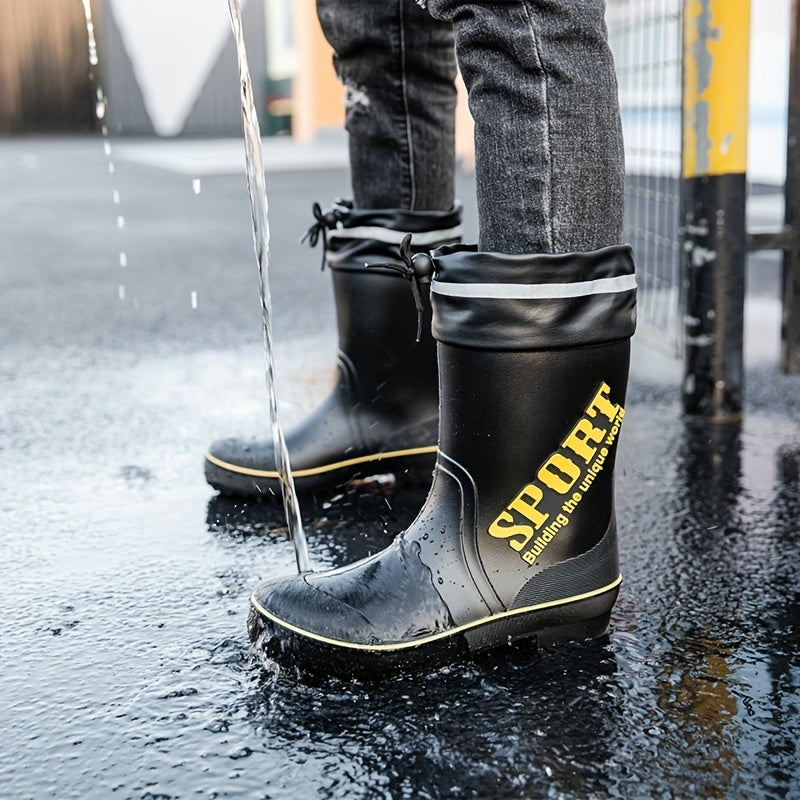 Men's/Women's Rain Boots Waterproof Non-slip Shoes