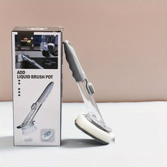 Kitchen Dish Brush With Soap Dispenser Long Handle Dishwashing Clean Brush