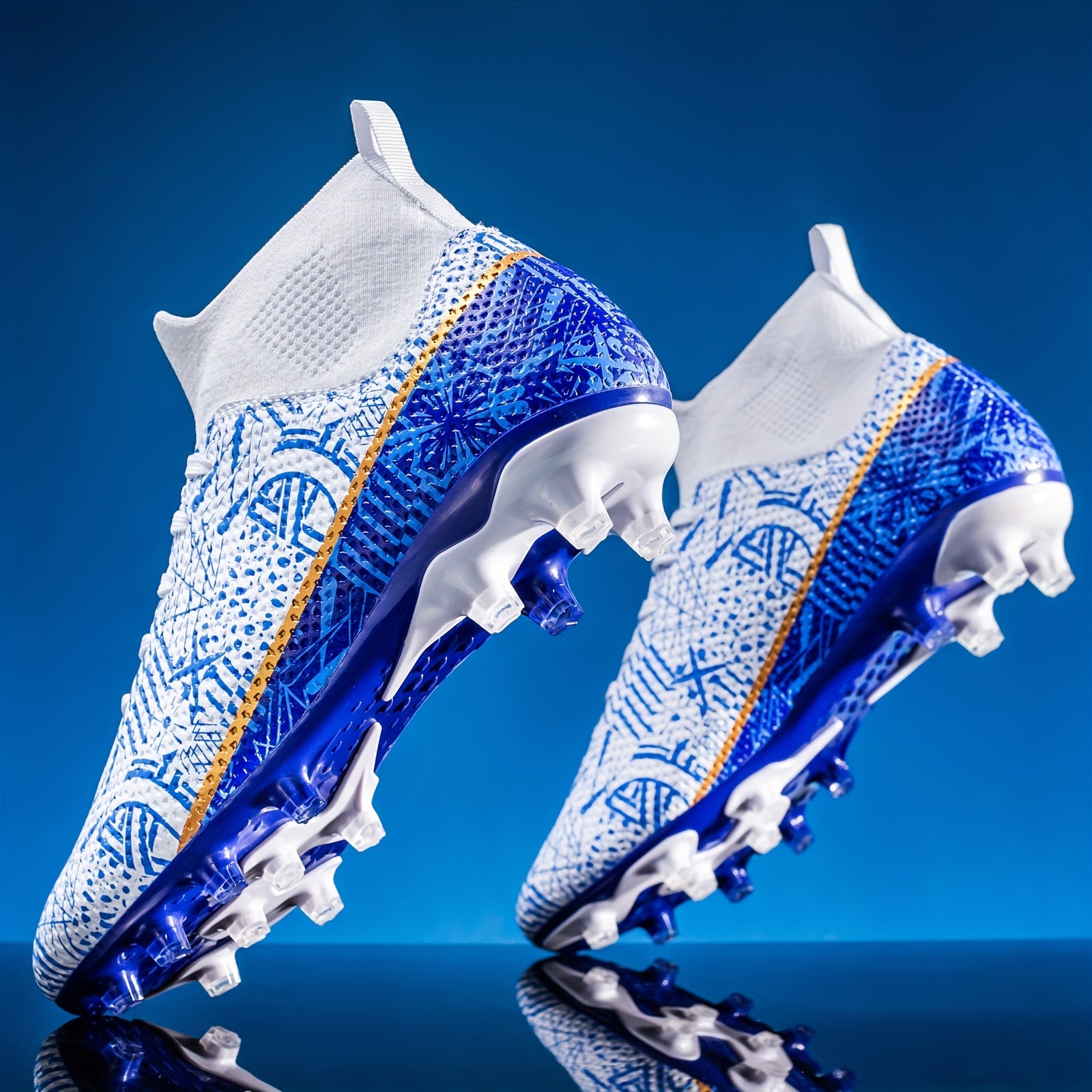 Boy's High Top Non Slip Football Cleat With Spikes
