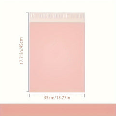 100pcs Waterproof Packaging Bags Small & Large Size Express Garment Bags Pink