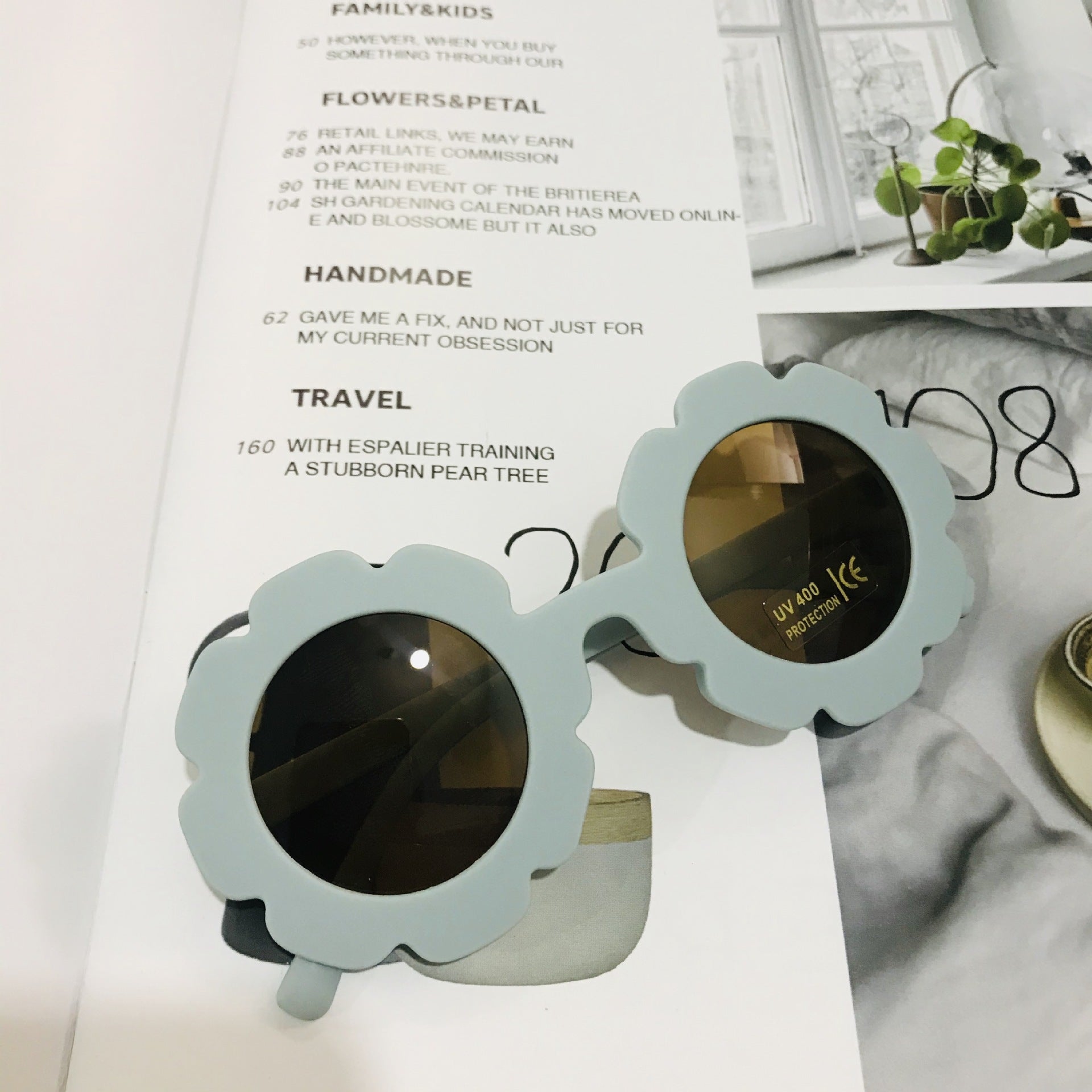 Girls Flower Sunglasses UV400 Protection