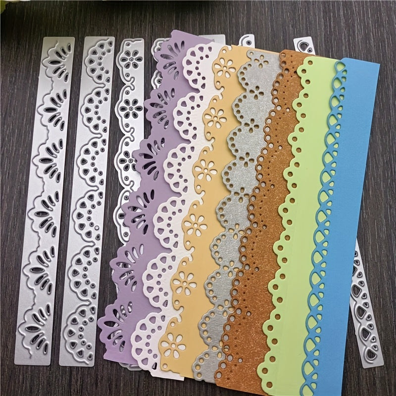 1pc Flower Lace Border Embossing Stencil for DIY Scrapbooking