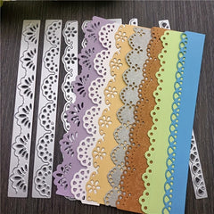 1pc Flower Lace Border Embossing Stencil for DIY Scrapbooking