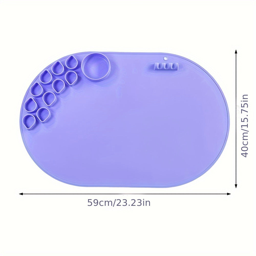 Silicone Drawing Mat Washable Painting Palette Foldable Art Painting Palette Mat