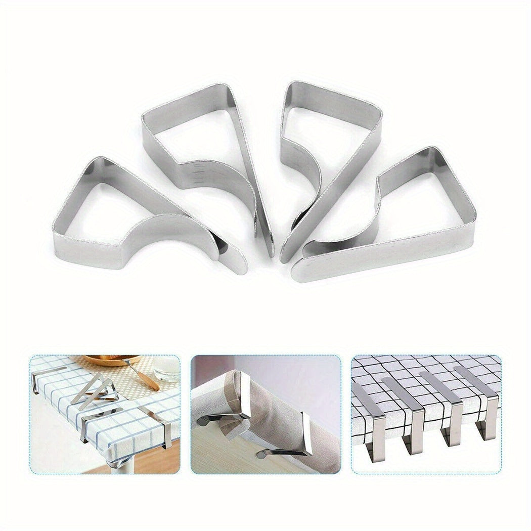 24Pcs Stainless Steel Tablecloth Clamps Table Cloth Clips Holder Clip