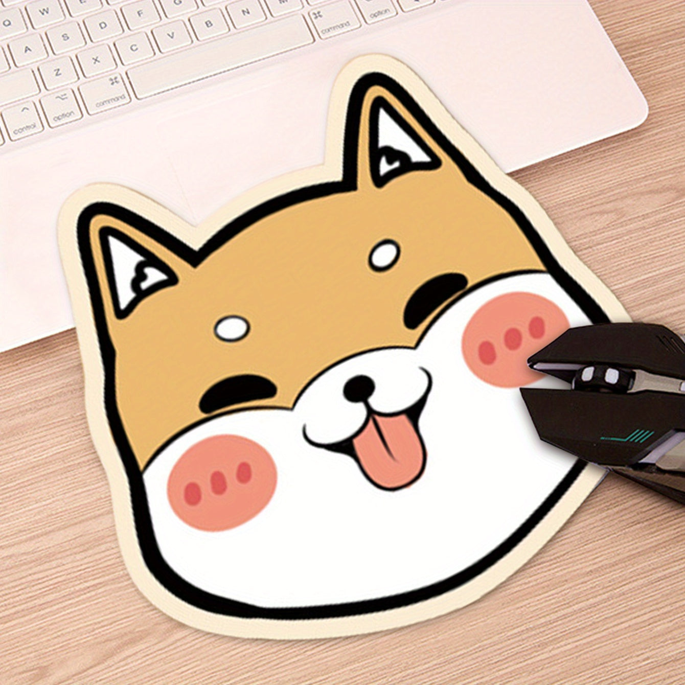 Cartoon Animal Shaped Leaf Non-slip Mouse Pad