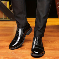 Men's Cap Toe Oxford Shoes Lace up Front Dress Shoes For Men Business Formal