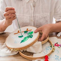 Embroidery DIY Cross Stitch Thread Flower Girl Dance Picture