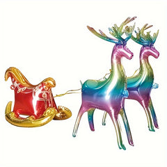 Christmas Gradient Deer Balloon Set Foil Balloon Decoration